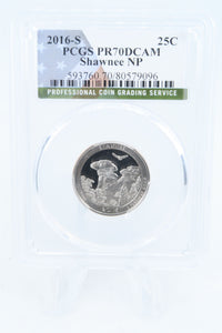 2016-S PCGS PR70DCAM Shawnee NP Quarter Proof 25C