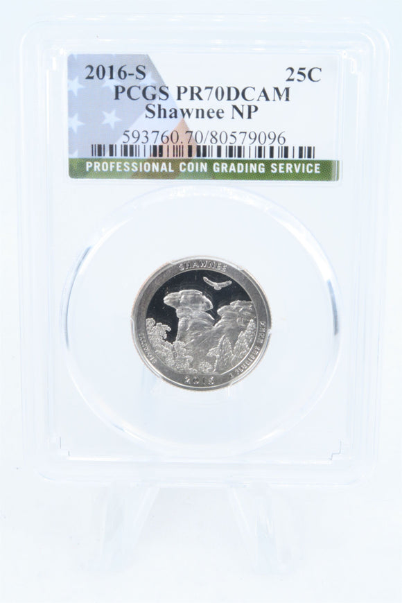 2016-S PCGS PR70DCAM Shawnee NP Quarter Proof 25C