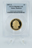 2007-S PCGS PR69DCAM James Madison Presidential Dollar Proof