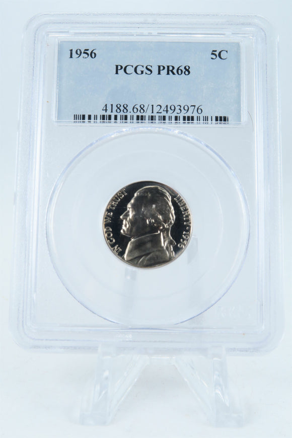 1956-P PCGS PR68 Jefferson Nickel Proof 5C