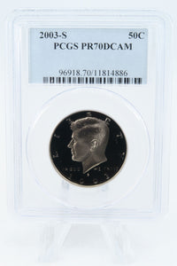2003-S PCGS PR70DCAM Kennedy Half Dollar Proof 50C