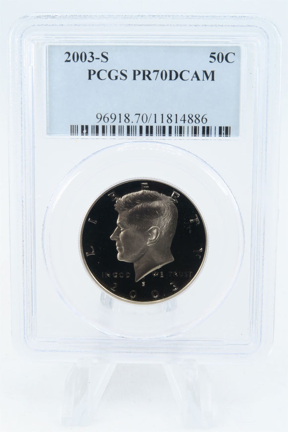 2003-S PCGS PR70DCAM Kennedy Half Dollar Proof 50C