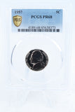 1957-P PCGS PR68 Jefferson Nickel Proof 5C
