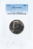 1978-P PCGS MS67 Kennedy Half Dollar Business Strike 50C