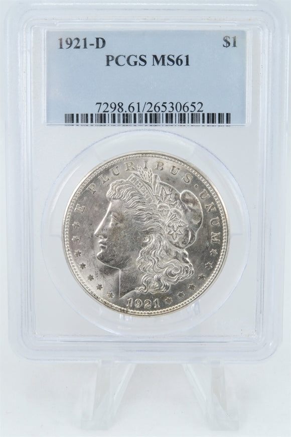 1921-D PCGS MS61 Morgan Dollar Business Strike