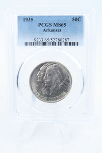 1935-P PCGS MS65 Arkansas Classic Commemorative Half Dollar 50C