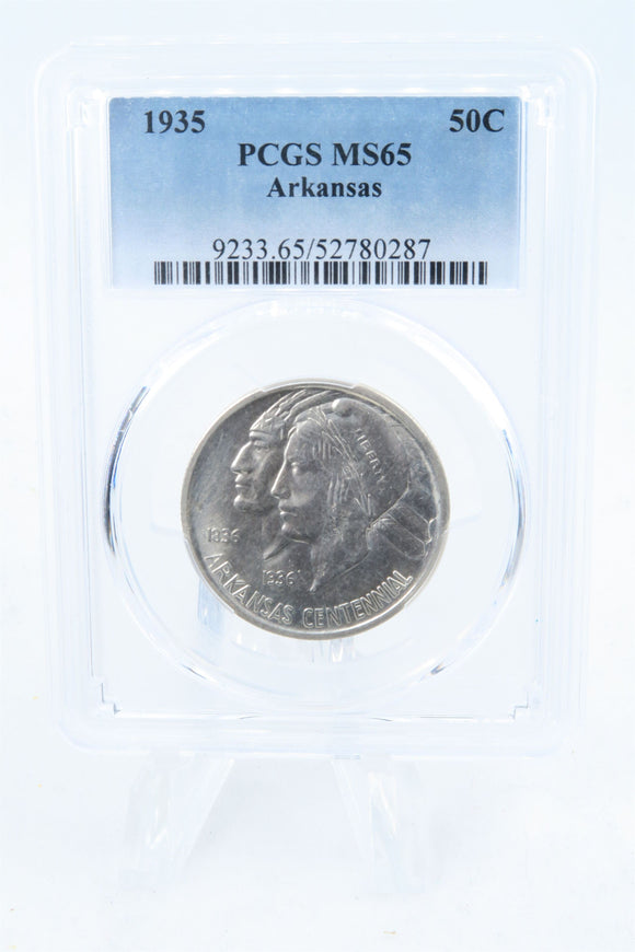 1935-P PCGS MS65 Arkansas Classic Commemorative Half Dollar 50C