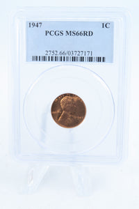 1947-P PCGS MS66RD Lincoln Wheat Cent Business Strike 1C