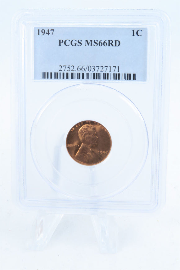 1947-P PCGS MS66RD Lincoln Wheat Cent Business Strike 1C