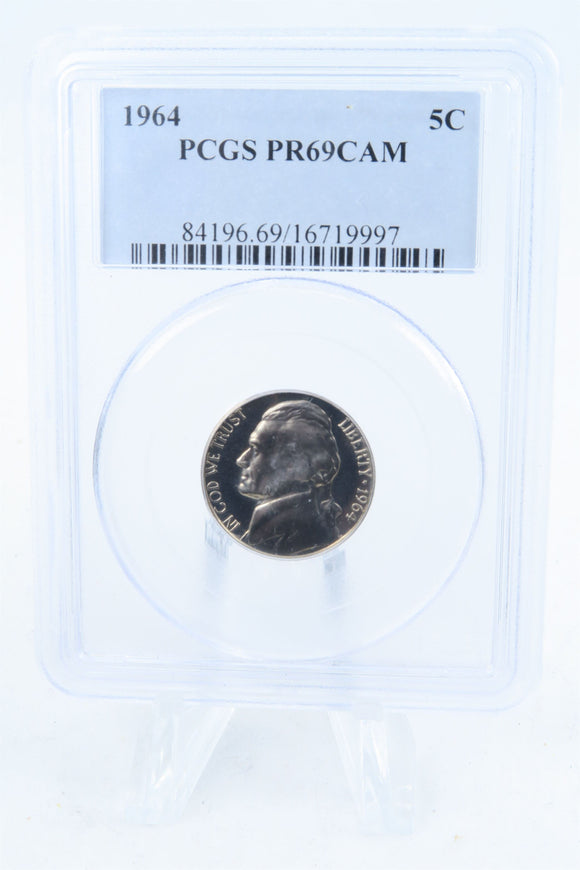 1964-P PCGS PR69CAM Jefferson Nickel Proof 5C