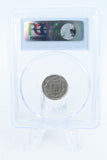 1866-P PCGS AU58 Three (3) Cent Nickel Business Strike 3CN