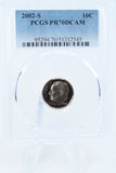 2002-S PCGS PR70DCAM Roosevelt Dime Proof 10C