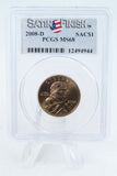 2008-D PCGS SP68 Sacagawea Dollar Satin Finish
