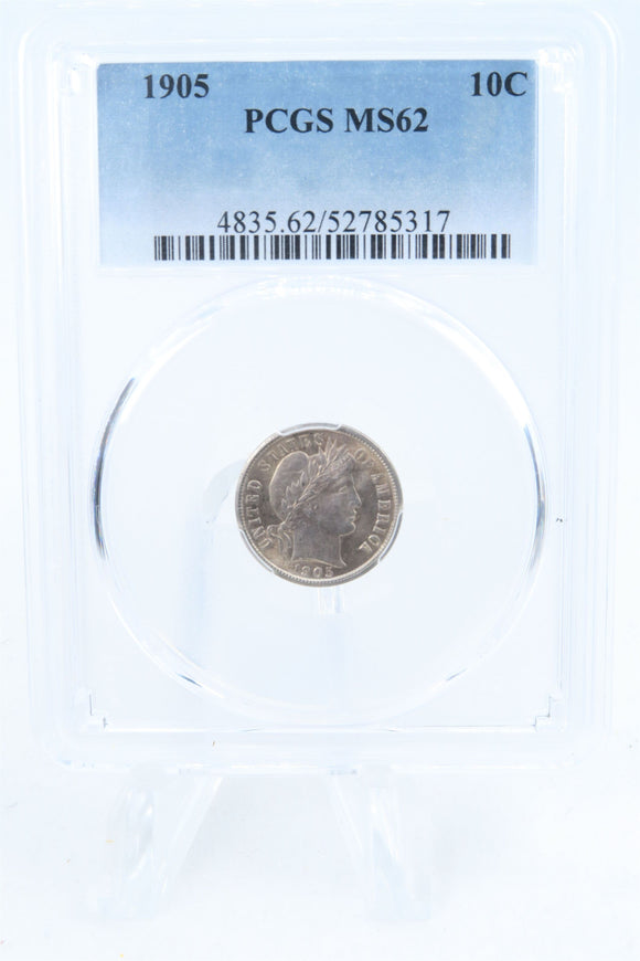 1905-P PCGS MS62 Barber Dime Business Strike 10C