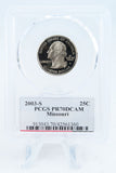 2003-S PCGS PR70DCAM Missouri State Quarter Proof 25C