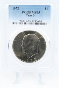 1972-P PCGS MS65 Type 3 Eisenhower Ike Dollar Business Strike