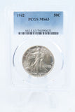 1942-P PCGS MS63 Walking Liberty Half Dollar Business Strike 50C