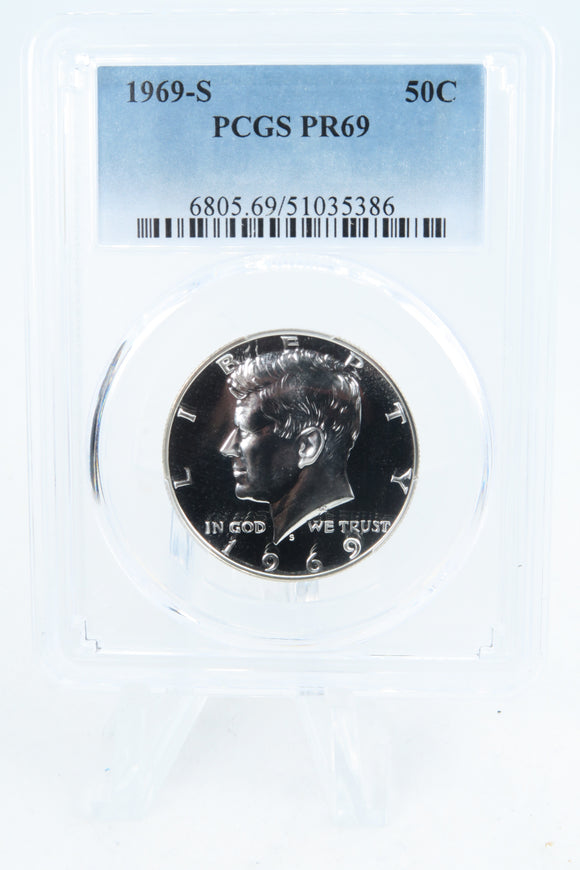 1969-S PCGS PR69 Kennedy Half Dollar Proof 50C