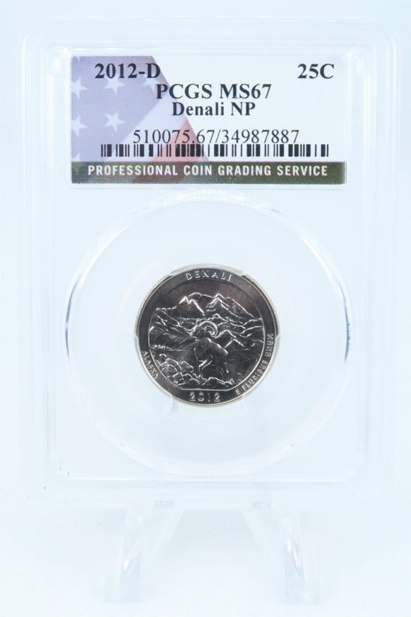 2012-D PCGS MS67 Denali NP Quarter Business Strike 25C