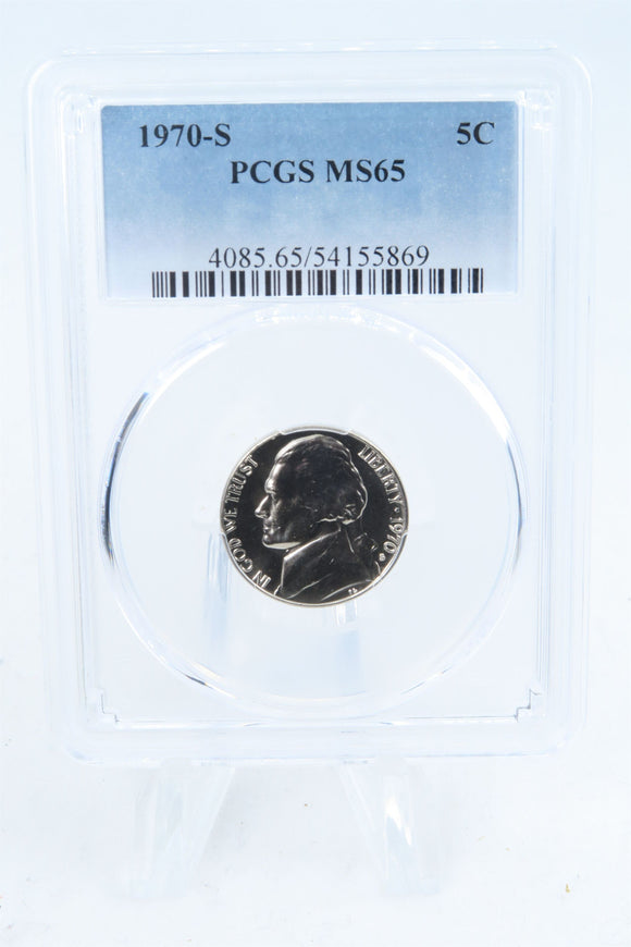 1970-S PCGS MS65 Jefferson Nickel Business Strike 5C