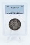 1905-P PCGS VG10 Barber Half Dollar Business Strike 50C