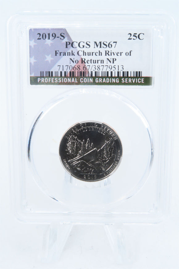 2019-S PCGS MS67 Frank Church River Of No Return NP Quarter 25C