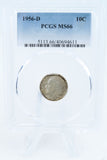 1956-D PCGS MS66 Roosevelt Dime Business Strike 10C