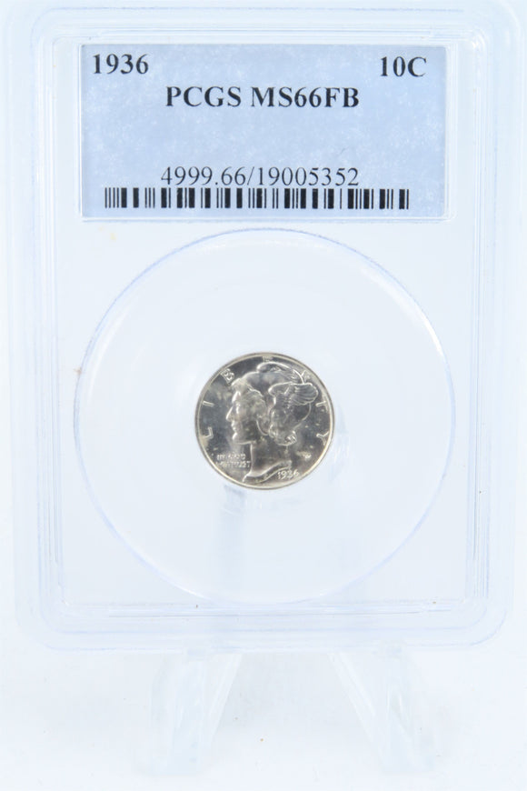 1936-P PCGS MS66FB Mercury Dime Business Strike 10C