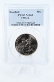 1995-S PCGS MS69 Baseball Modern Commemorative Half Dollar 50C