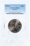 1996-S PCGS MS69 Soccer Modern Commemorative Half Dollar 50C