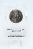 1996-P PCGS MS67 Kennedy Half Dollar Business Strike 50C