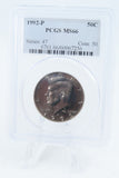 1992-P PCGS MS66 Kennedy Half Dollar Business Strike 50C