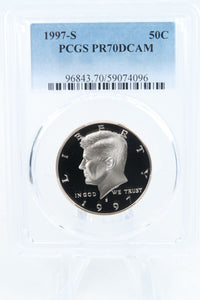 1997-S PCGS PR70DCAM Kennedy Half Dollar Proof 50C