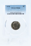 1976-P PCGS MS66 Jefferson Nickel Business Strike 5C *Super Toner*