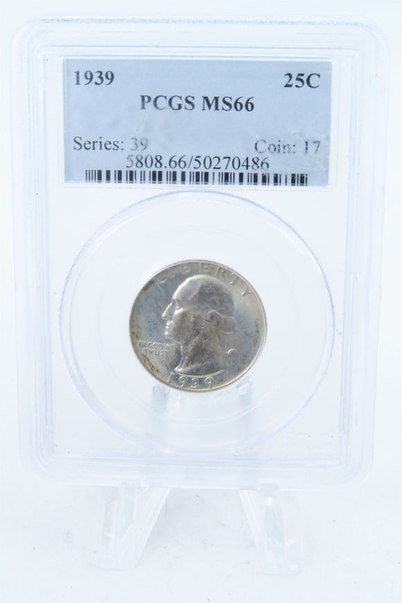 1939-P PCGS MS66 Washington Quarter Business Strike 25C