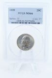 1939-P PCGS MS66 Washington Quarter Business Strike 25C