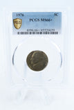 1976-P PCGS MS66+ Jefferson Nickel Business Strike 5C