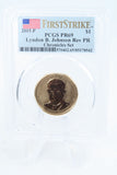 2015-P PCGS PR69 Lyndon B. Johnson Presidential Dollar Reverse Proof