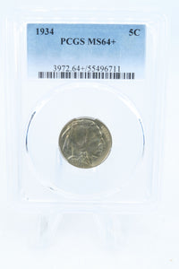 1934-P PCGS MS64+ Buffalo Nickel Business Strike 5C