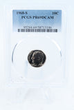 1968-S PCGS PR69DCAM Roosevelt Dime Proof 10C