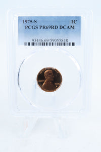 1975-S PCGS PR69DCAM Lincoln Memorial Cent Proof 1C