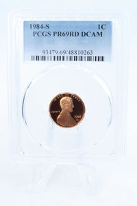 1984-S PCGS PR69DCAM Lincoln Memorial Cent Proof 1C