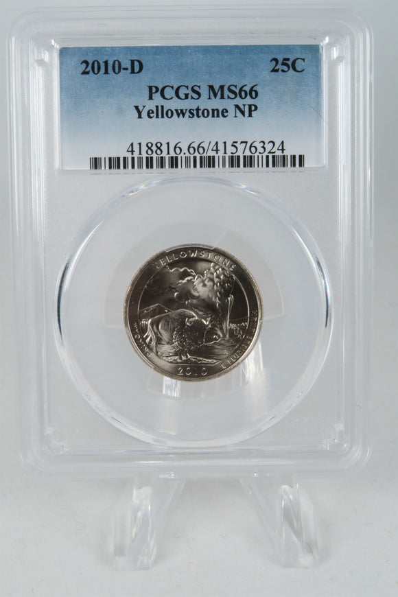 2010-D PCGS MS66 Yellowstone NP Quarter Business Strike 25C