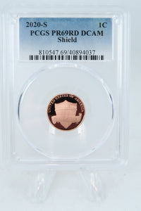 2020-S PCGS PR69DCAM Lincoln Shield Cent Proof 1C