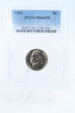 1962-P PCGS MS66FS Jefferson Nickel Full Steps Business Strike 5C