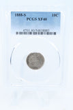 1888-S PCGS XF40 Liberty Seated Dime Business Strike 10C