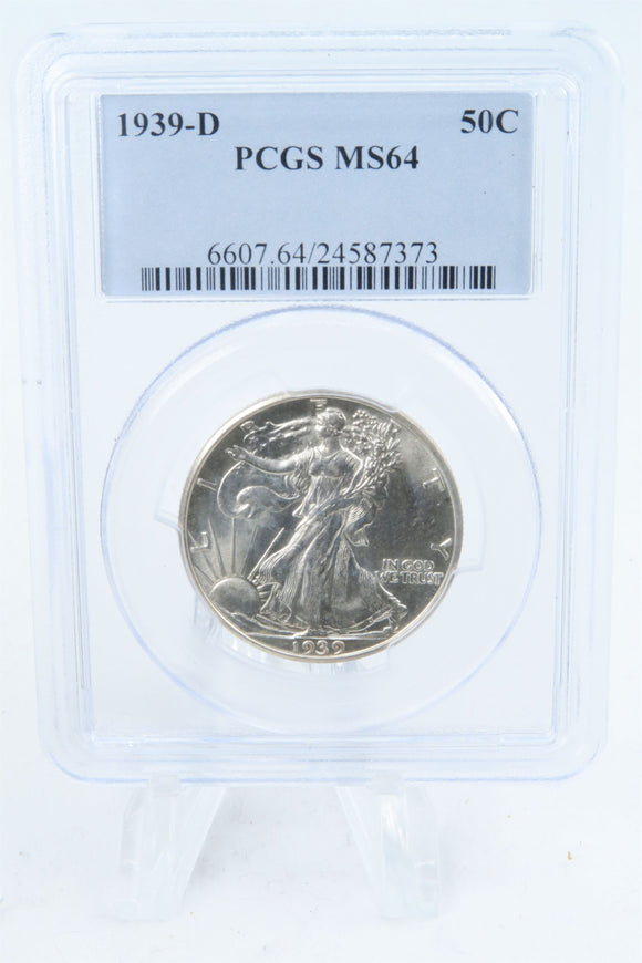 1939-D PCGS MS64 Walking Liberty Half Dollar Business Strike 50C