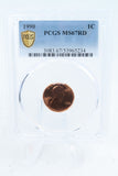 1990-P PCGS MS67RD Lincoln Memorial Cent Business Strike 1C