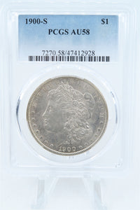 1900-S PCGS AU58 Morgan Dollar Business Strike