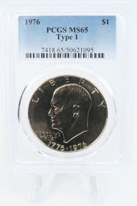 1976-P PCGS MS65 Type 1 Eisenhower Ike Dollar Business Strike